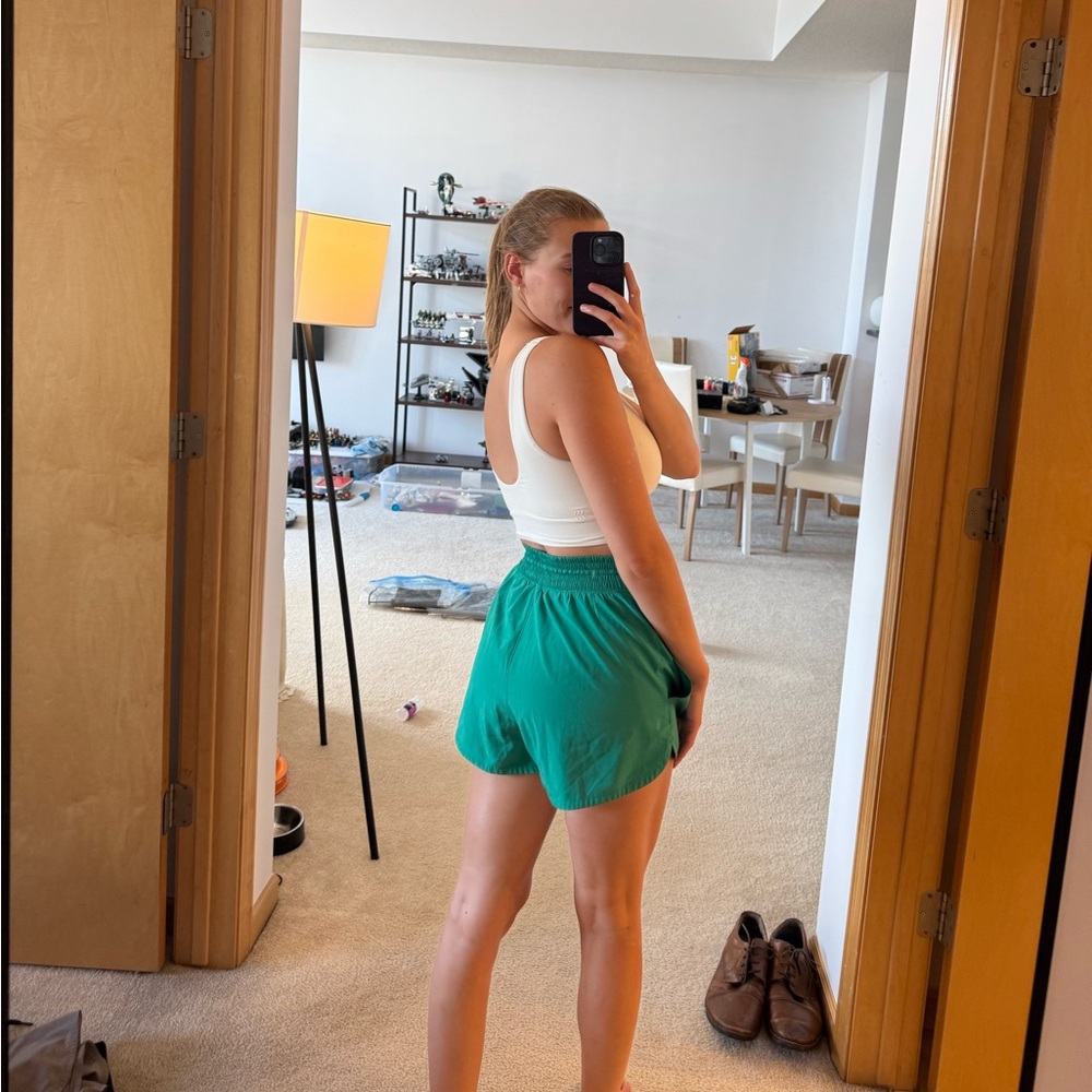 Abercrombie & Fitch Green Athletic Shorts - Picture 3 of 6